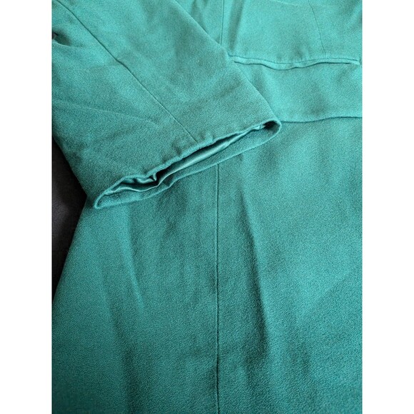 J Jill Jacket Blazer Celtic Dress Coat Women's XL Kelly Green Boxwood Button - Picture 4 of 14